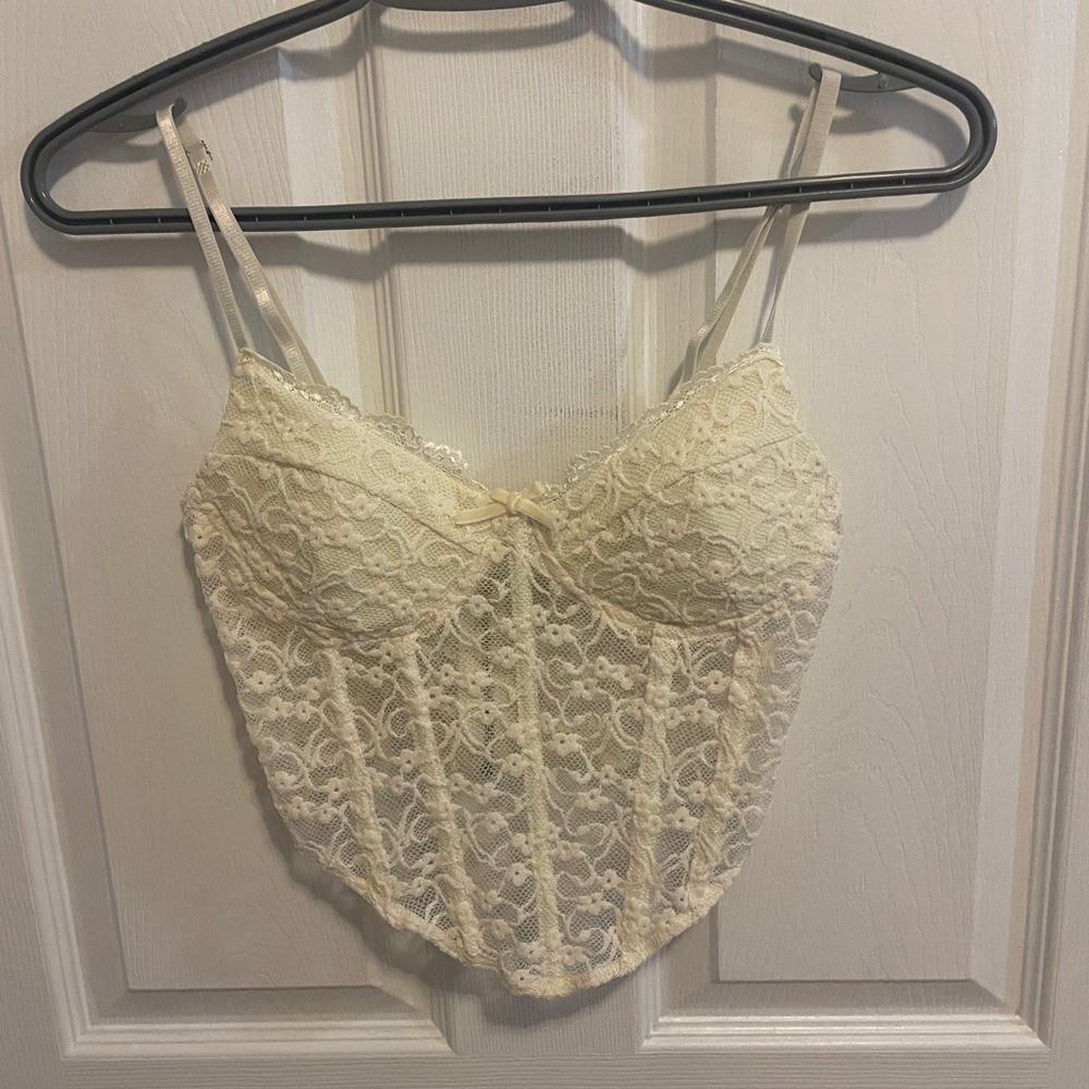 Cream Corset Top